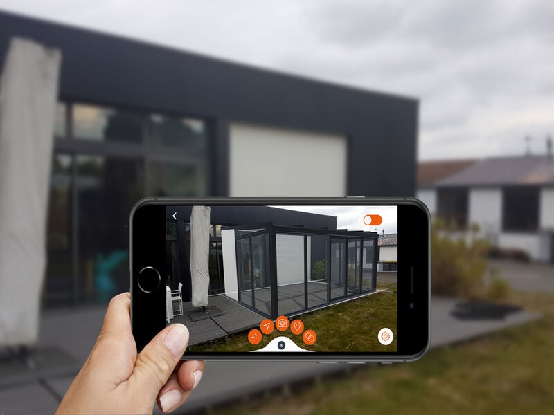 Photo d'un syst&egrave;me de pr&eacute;visualisation architecture